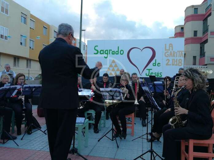 Concierto de esta tarde-noche en la plaza pública de La Garita (Foto TA)